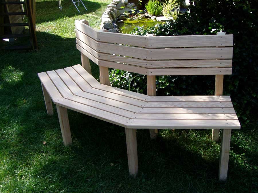 Gartenbank Lärche Detail